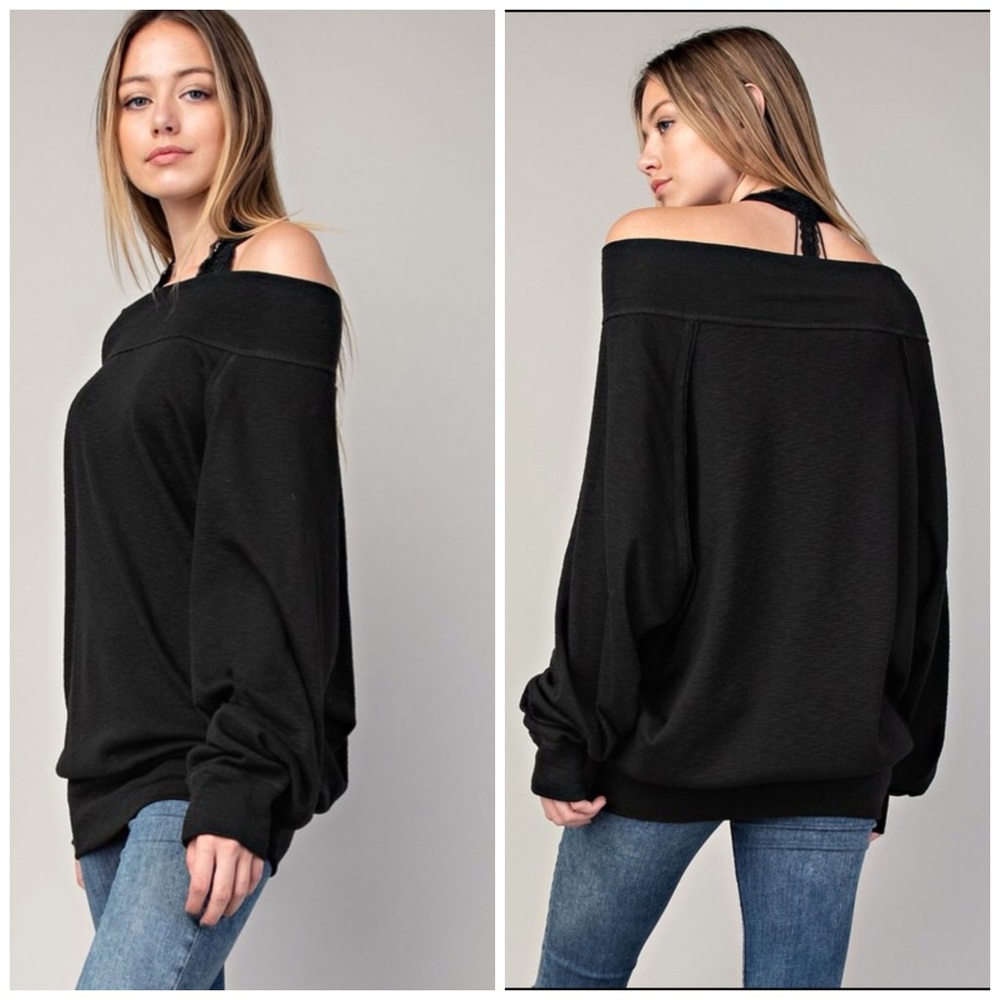 Hayden So Comfy Black Knit Top - Picture 2 of 2